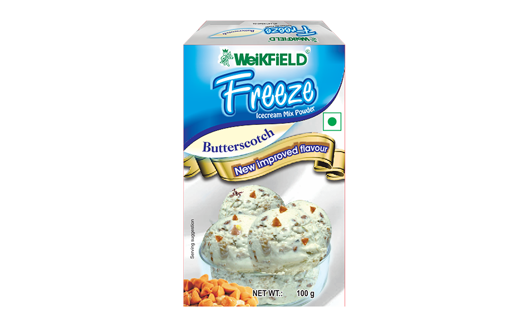 Weikfield Freeze Icecream Mix Powder Butterscotch   Box  100 grams